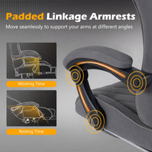 Ergonomic Gaming Chair with Linkage Armrests & Detachable Headrest for Home Office - product view 6