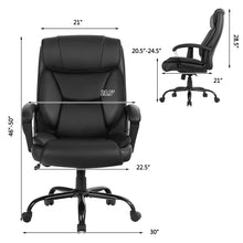 500 lbs Big and Tall Office Chair, Massage Executive Chair w/ 6 Vibrating Points - product view 8