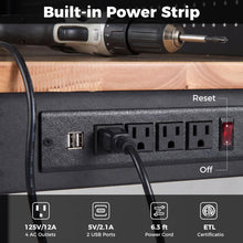 48" Heavy Duty Workbench with AC/USB Outlets and Pegboard - product view 7