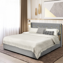 Queen/Full Size Upholstered Bed Frame with 4 Drawers - product view 8