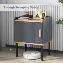 Nightstand with Storage, Bedside Table with Single Door Cabinet, Small Space, Gray - product view 7