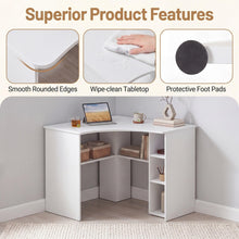Triangle Computer Desk with Charging Station - product view 7