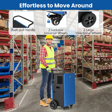 215 Pints Commercial Dehumidifier w/Drain Hose, Industrial Heavy Duty Dehumidifier w/ 24H Timer - product view 2
