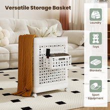 75L Collapsible Laundry Basket with Wheels - product view 7