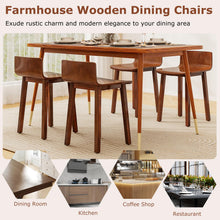 Wood Dining Chairs Set of 2/4 Farmhouse Kitchen Dining Room Chair - product view 7