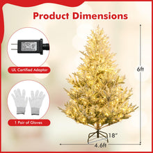 6FT / 7FT / 8FT Pre-Lit Snow Flocked Christmas Tree | Holiday Home Office Decoration - product view 7