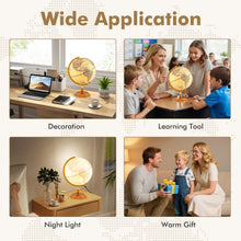 12 Inch Antique Light up Rotating Globe Night Lamp with Wooden Stand - product view 7