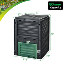Compost Bin, 80 Gallon(300 L) Large Composting Box - product view 7