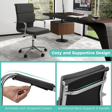 Ergonomic Office Chair Mid Back Fabric Desk Chair with Armrest - product view 7