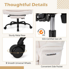 Criss Cross Legged Reclining Desk Chair with 5-Level Adjustable Armrests - product view 8