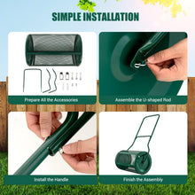 27" Compost Spreader, Peat Moss Spreader, Heavy Duty Metal Mesh Lawn Roller - product view 8