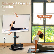 Floor TV Stand with Power Outlet, Universal TV Stand for 32-70 Inch TVs up to 110 lbs, Tilt & Height - product view 8