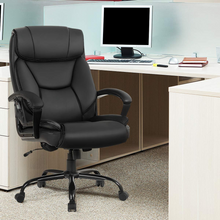 500 lbs Big and Tall Office Chair, Massage Executive Chair w/ 6 Vibrating Points - product view 2