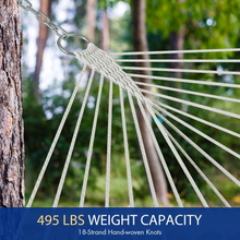 10.5 FT Hammock, Quilted 2 Person Hammock w/Detachable Pillow, 495LBS Capacity - product view 8