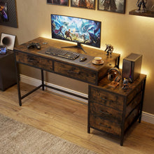 Reversible Computer Desk with 5 Drawers - product view 8