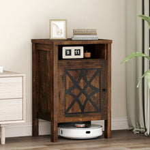 Robot Vacuum Storage Cabinet with Door and Open Shelf for Living Room Bedroom - product view 8