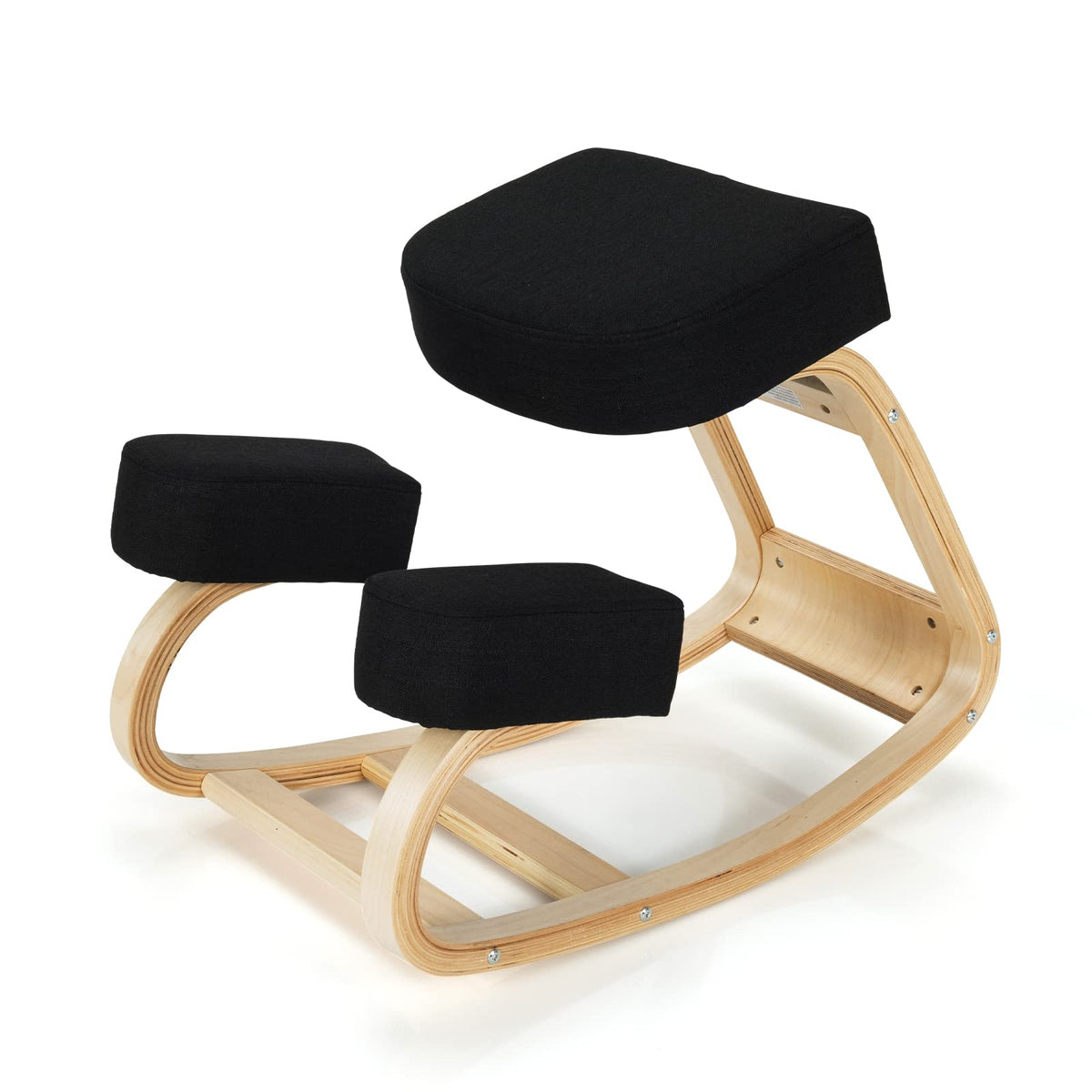 Kneeling Chair, Wood Posture Chair w/Soft Cushion - product view 1