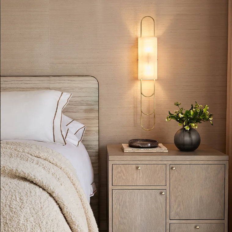 LED Modern Wall Sconce Creative Marble Bedside Light - product view 1