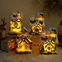 2 PCS LED Lights for Christmas Houses Resin Glowing House Two-Pack - product view 5