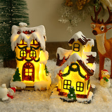 2 PCS LED Lights for Christmas Houses Resin Glowing House Two-Pack - product view 3