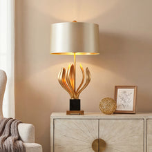 Vintage Metal Table Lamps Creative Fabric Shade Nightstand Lamp - product view 1