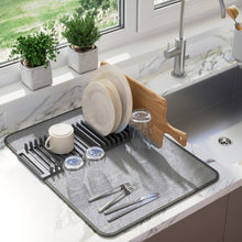 UDry Dish Drying Rack with Mat - product view 3