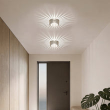 Modern Sunburst Ceiling Fixture Embedded LED Metal Light - product view 1