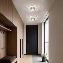 Modern Sunburst Ceiling Fixture Embedded LED Metal Light - product view 2