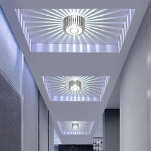 Modern Sunburst Ceiling Fixture Embedded LED Metal Light - product view 3
