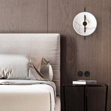 Postmodern Marble Wall Sconce Creative LED Bedside and Living Room Wall Lighting - product view 4