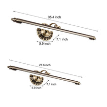 Retro Cylinder LED Bathroom Vanity Light with Flower Accents in Bronze Finish - product view 7