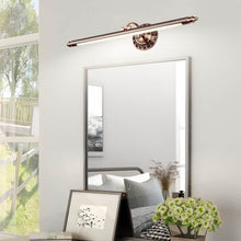 Retro Cylinder LED Bathroom Vanity Light with Flower Accents in Bronze Finish - product view 2