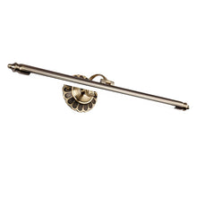 Retro Cylinder LED Bathroom Vanity Light with Flower Accents in Bronze Finish - product view 8