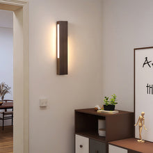Japanese Wall Light for Bedside Aluminum Wood LED Lamp - product view 2
