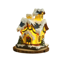 2 PCS LED Lights for Christmas Houses Resin Glowing House Two-Pack - product view 7