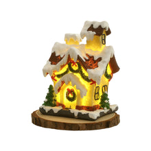 2 PCS LED Lights for Christmas Houses Resin Glowing House Two-Pack - product view 6