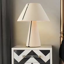 Table White Lamps Modern Pleated Shade Elegant Bedroom Bedside Lamp - product view 2