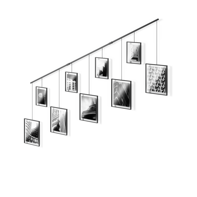 Exhibit Wall Picture Frames, Set of 9 - product view 1