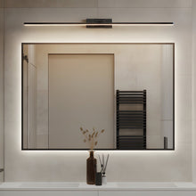 [Open-Box] Modern Copper Adjustable LED Bathroom Vanity Light with Rotatable Rod and Linear Acrylic Shade - product view 1