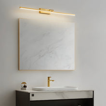 [Open-Box] Modern Copper Adjustable LED Bathroom Vanity Light with Rotatable Rod and Linear Acrylic Shade - product view 2