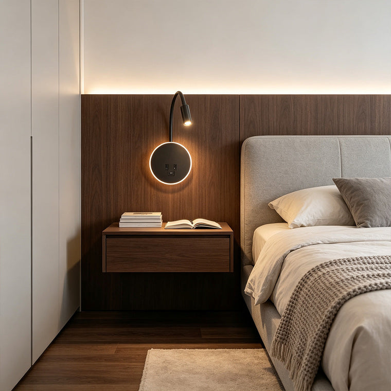 Wall Mounted Bedside Light Creative Reading Metal Lamp - product view 1