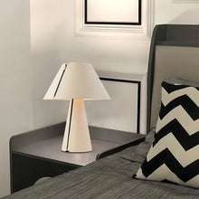 Table White Lamps Modern Pleated Shade Elegant Bedroom Bedside Lamp - product view 3
