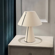 Table White Lamps Modern Pleated Shade Elegant Bedroom Bedside Lamp - product view 1