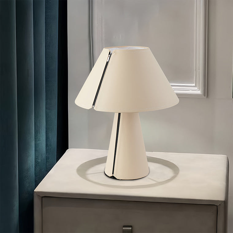 Table White Lamps Modern Pleated Shade Elegant Bedroom Bedside Lamp - product view 1