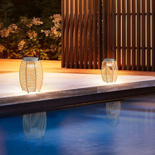 Woven Rattan Lanterns Portable LED Waterproof Solar Outdoor Light - product view 6