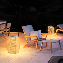 Woven Rattan Lanterns Portable LED Waterproof Solar Outdoor Light - product view 5