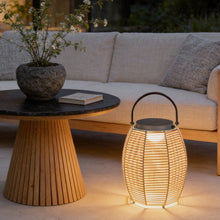 Woven Rattan Lanterns Portable LED Waterproof Solar Outdoor Light - product view 2